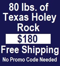 80 pounds of Texas Holey Rock on sale for $180